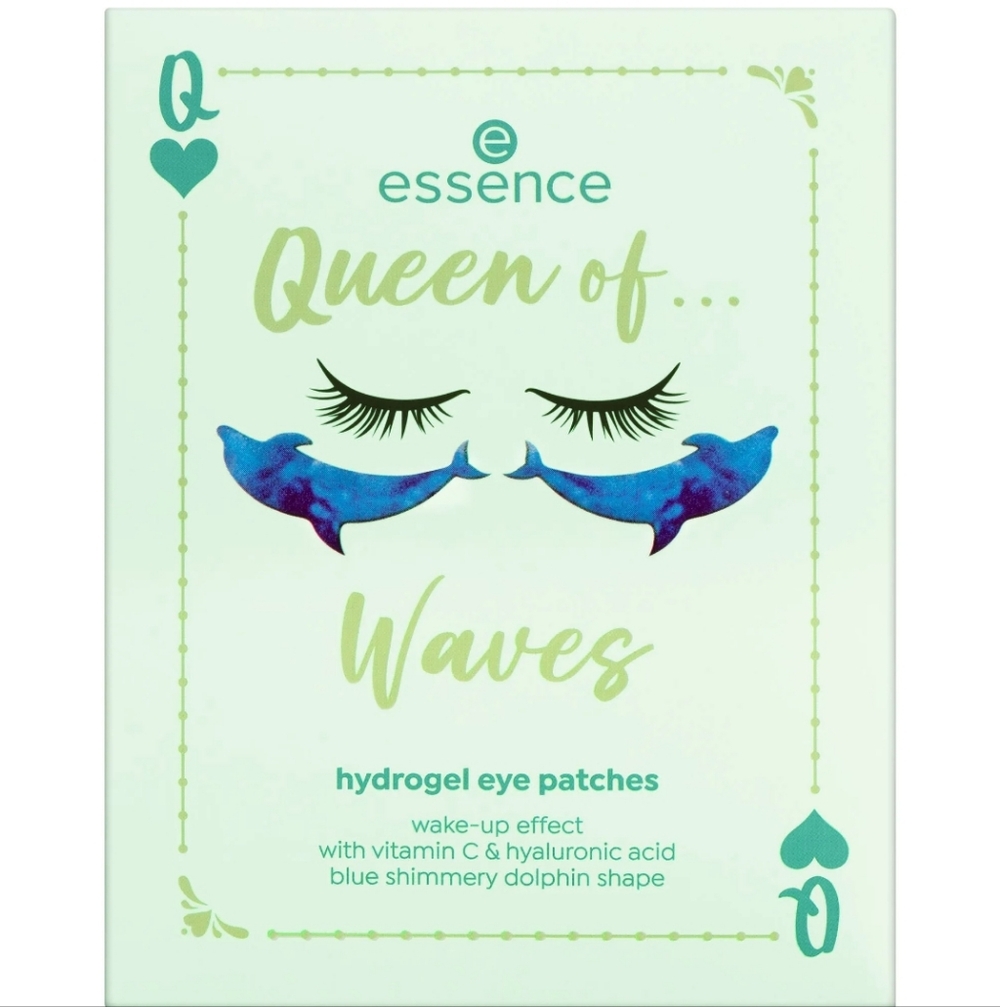 Pagevine Waves Hydrogel Eye Patches - Blue Shimmery Dolphin NIB 12 Patches
